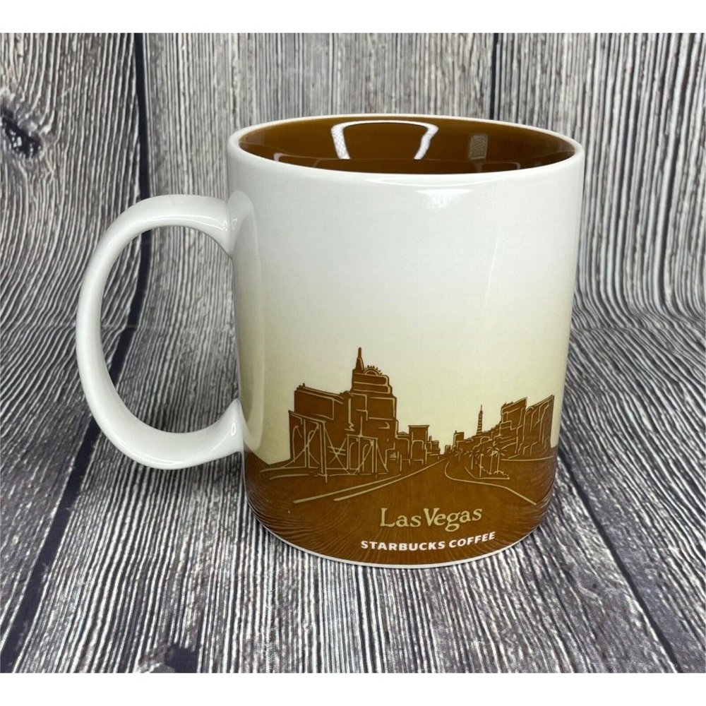 2012 Starbucks LAS VEGAS Welcome Sign Strip Coffee Mug Collector Series 16 oz - Picture 3 of 6